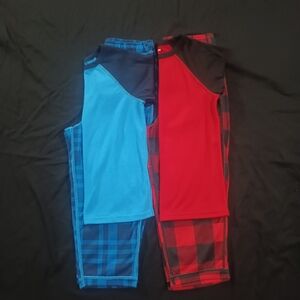 Red and Blue Plaid Pajama Set